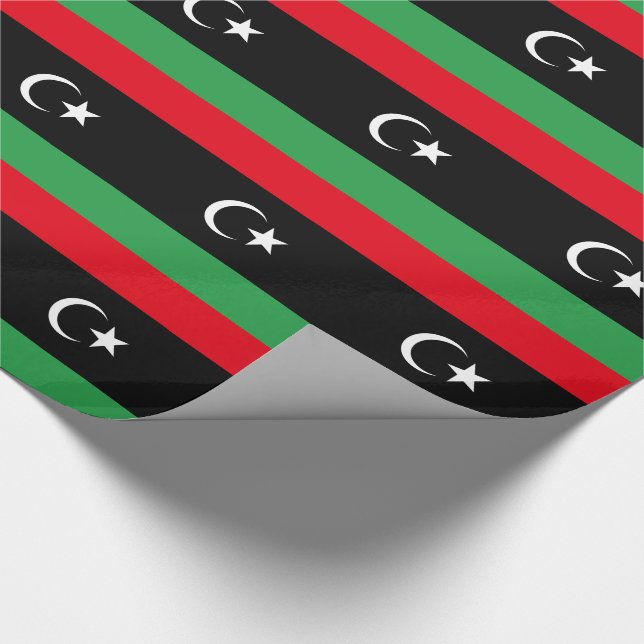 libysche Flagge Geschenkpapier (Ecke)