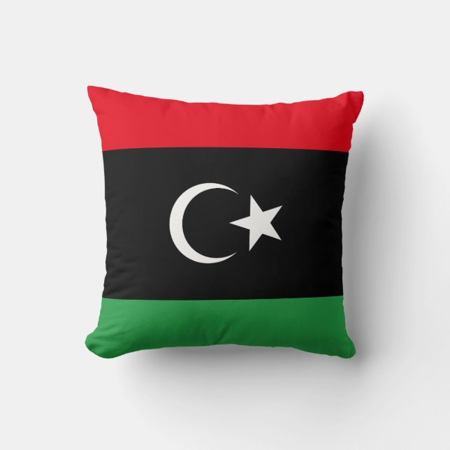 libysche Flagge Kissen (Vorderseite)
