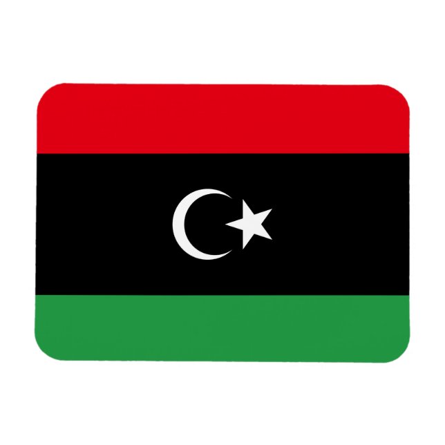 libysche Flagge Magnet (Horizontal)