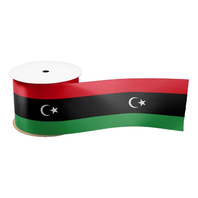libysche Flagge Satinband (Spule)
