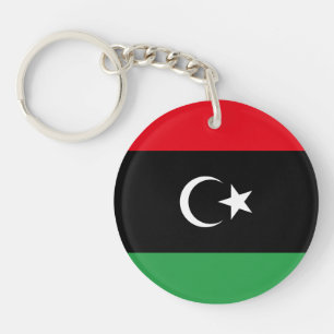 libysche Flagge Schlüsselanhänger