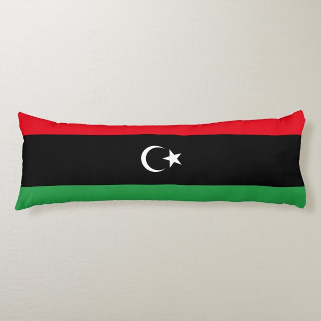 libysche Flagge Seitenschläferkissen (Vorderseite)