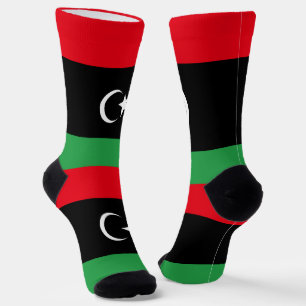 libysche Flagge Socken
