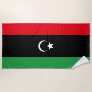 libysche Flagge Strandtuch