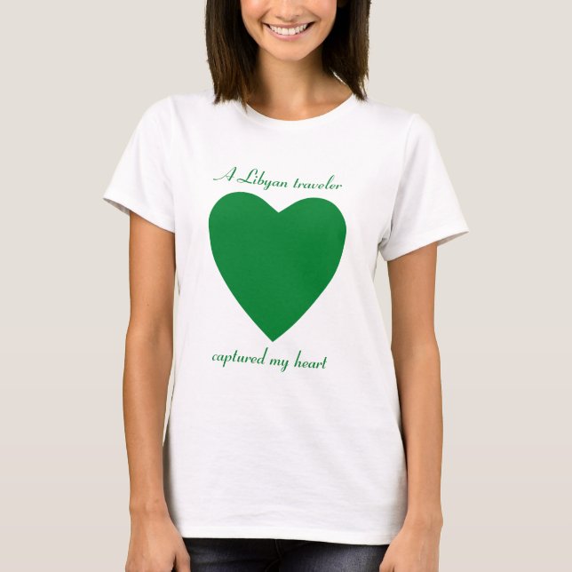 Libysche Flagge Sweetheart T - Shirt (Vorderseite)