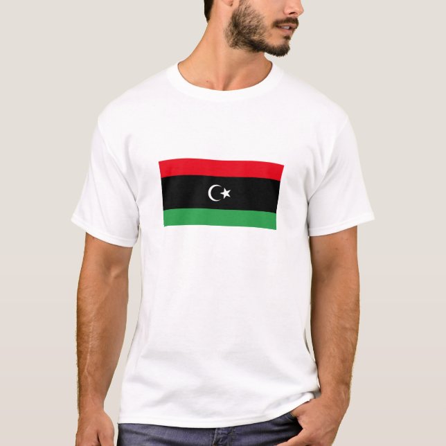 libysche Flagge T-Shirt (Vorderseite)