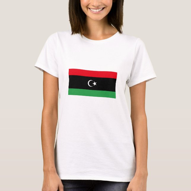 libysche Flagge T-Shirt (Vorderseite)