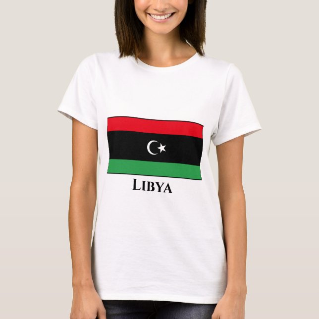 libysche Flagge T-Shirt (Vorderseite)