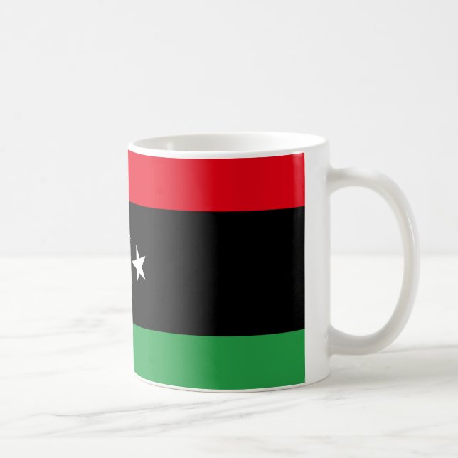 libysche Flagge Tasse (Rechts)