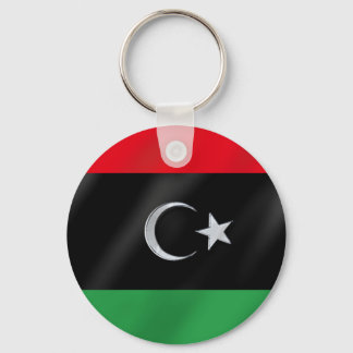 Libysche Unabhängigkeitsflagge - Protestflagge des Schlüsselanhänger