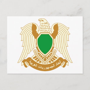 Libysche Wappen Postkarte