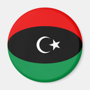 Libyscher Fischaugen-Flagge-Magnet Magnet