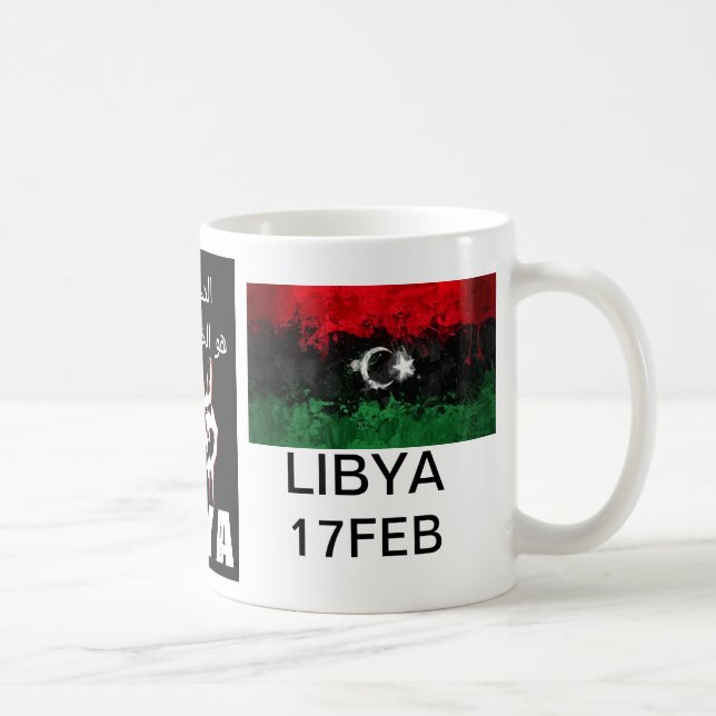 Libysches Blut ist die rote Linie Tasse (Rechts)