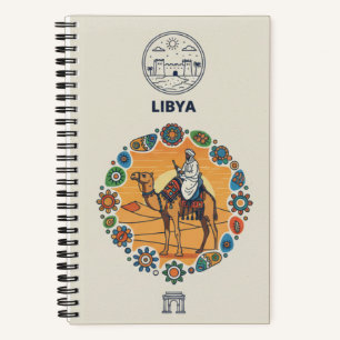 Libysches Erbe & Fotoarchiv eines Kamelreiters in Notizbuch