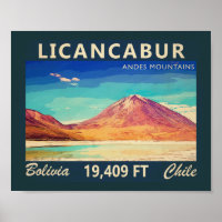 Licancabur Südamerika Vintag