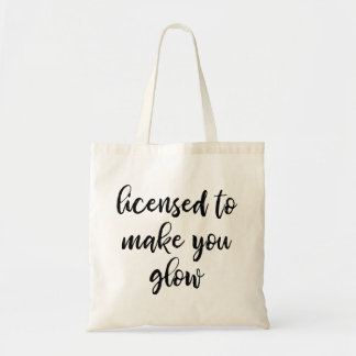 Licensed Esthetician Tote Bag Tragetasche