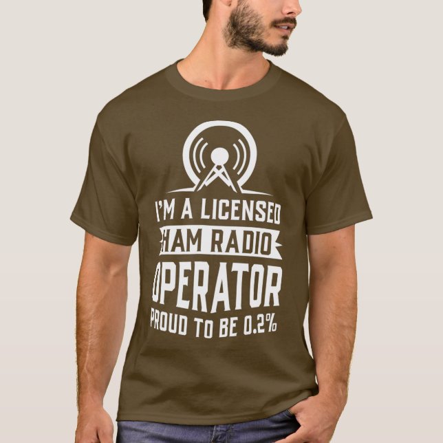Licensed Ham Radio Operator T-Shirt (Vorderseite)