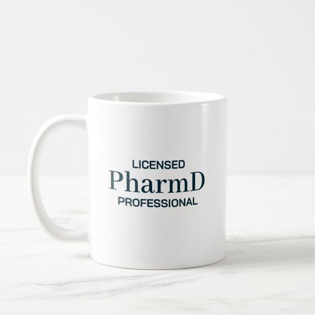 Licensed PharmD Professional Personalized Kaffeetasse (Links)