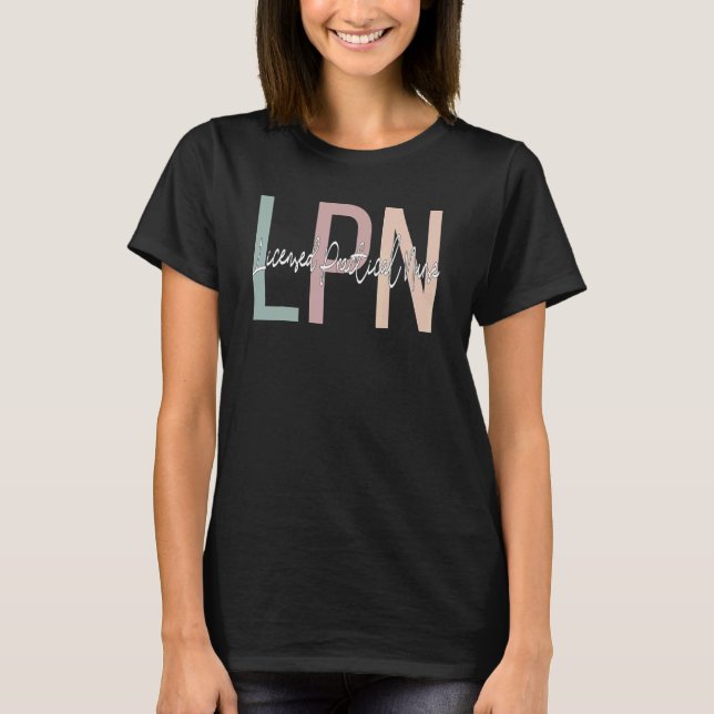 Licensed Practical Nurse Boho Lpn Nurse T-Shirt (Vorderseite)