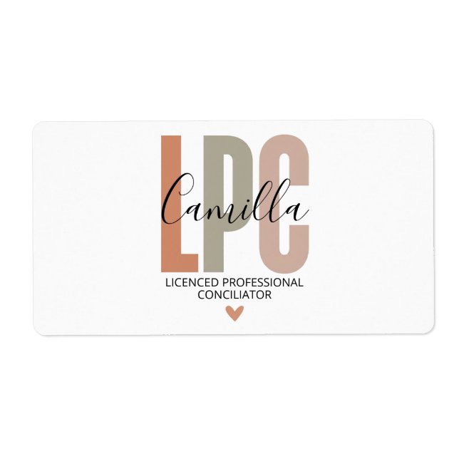Licensed Professional Counselor Gifts, LPC Therapi (Vorne)