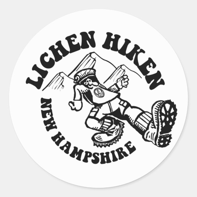 Lichen Hiken Classic Round Sticker (Vorderseite)