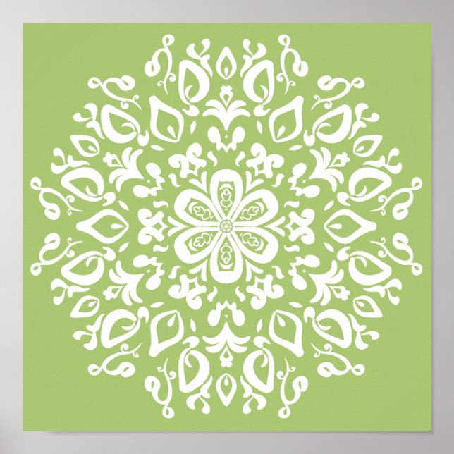 Lichen Mandala Poster (Vorne)