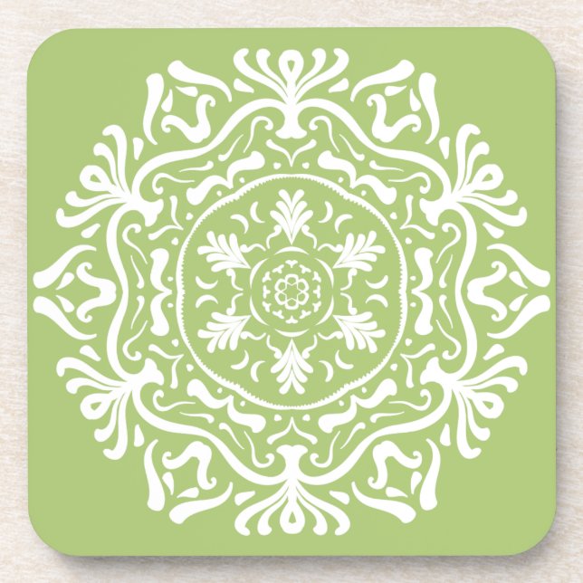 Lichen Mandala Untersetzer (Vorderseite)