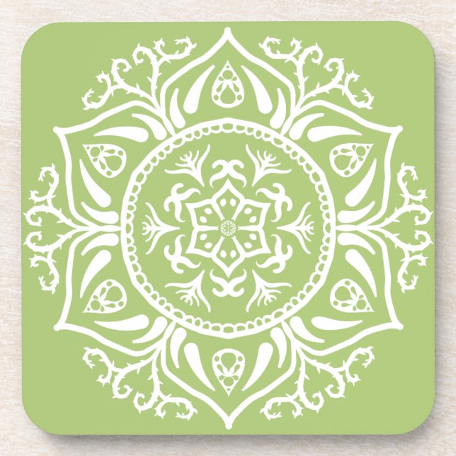 Lichen Mandala Untersetzer (Vorderseite)