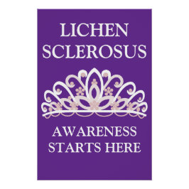 Lichen Sclerosus "Bewusstsein beginnt hier" Poster