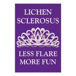 Lichen Sclerosus Bewusstsein "Weniger Aufflammen M Poster