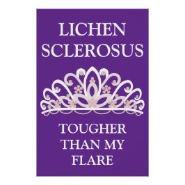 Lichen Sclerosus-Bewusstseins- "Tougher Than My Fl Poster