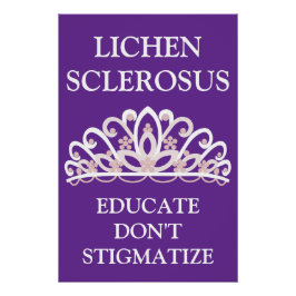 Lichen Sclerosus Bewusstseinsbildung "Bildet statt Poster