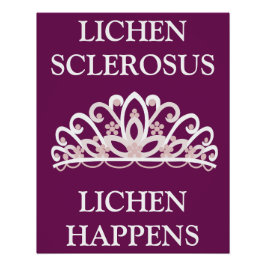Lichen Sclerosus-Bewusstseinskampagne "Lichen pass Poster