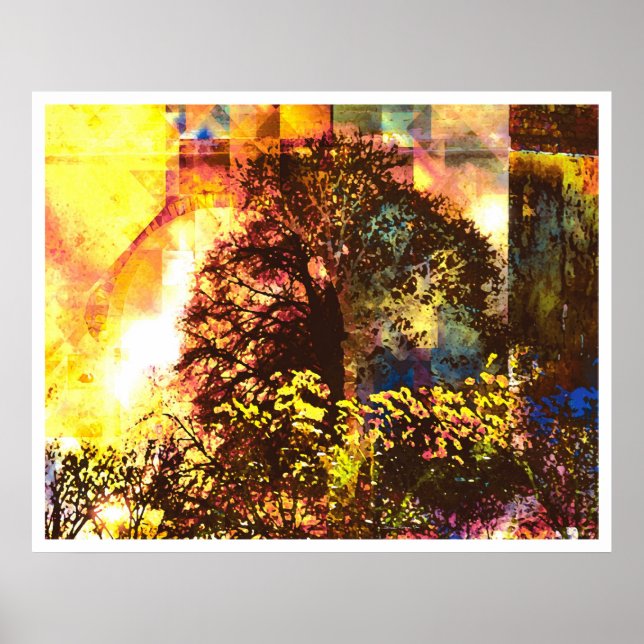 Licht Abstrakt 7: Gesegnetes Leben Poster (Vorne)