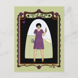 Licht am Ende der tunnel_a_postcard Postkarte