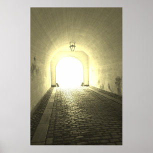Licht am Ende des Tunnel-Plakats Poster