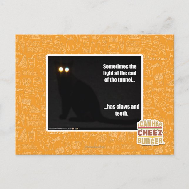 Licht am Ende des Tunnels Postkarte (Vorderseite)