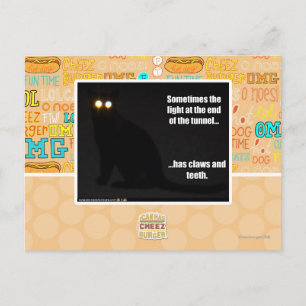 Licht am Ende des Tunnels Postkarte