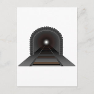 Licht am Ende des Tunnels! Postkarte