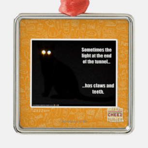 Licht am Ende des Tunnels Silbernes Ornament