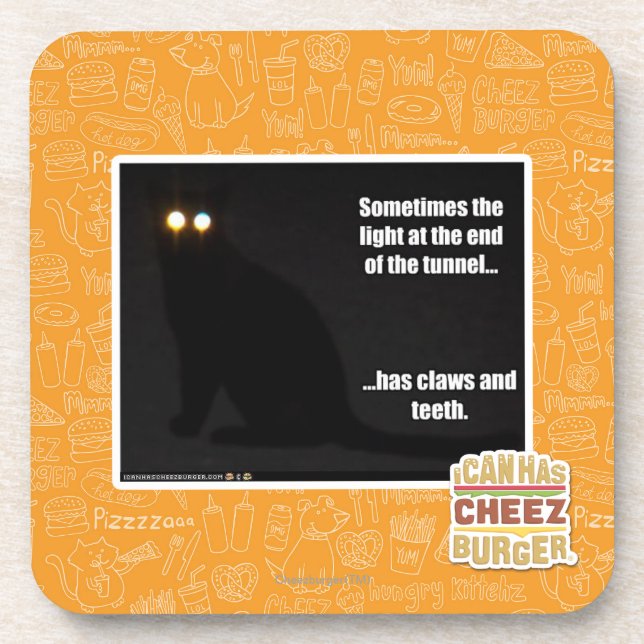 Licht am Ende des Tunnels Untersetzer (Vorderseite)