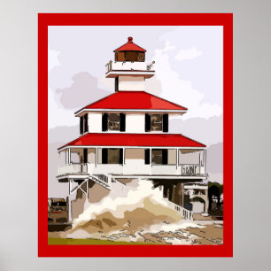 Licht am westlichen Ende im Sturm Poster