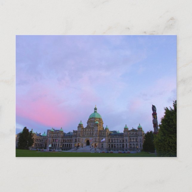 Licht an der Legislative Postkarte (Vorderseite)