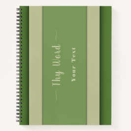Licht auf meinen Pfad Grün Notizbuch