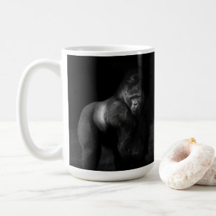 Licht auf Stärke – Silberrücken-Gorilla Kaffeetasse
