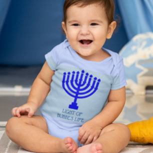 Licht Chanukkas Menorah meines Lebens Baby Strampler