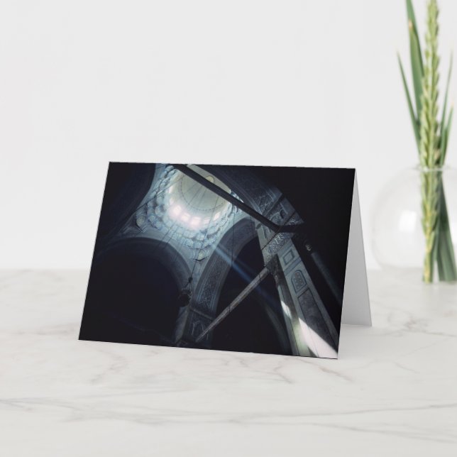 Licht, das in der Moschee glänzt Karte (Vorderseite)