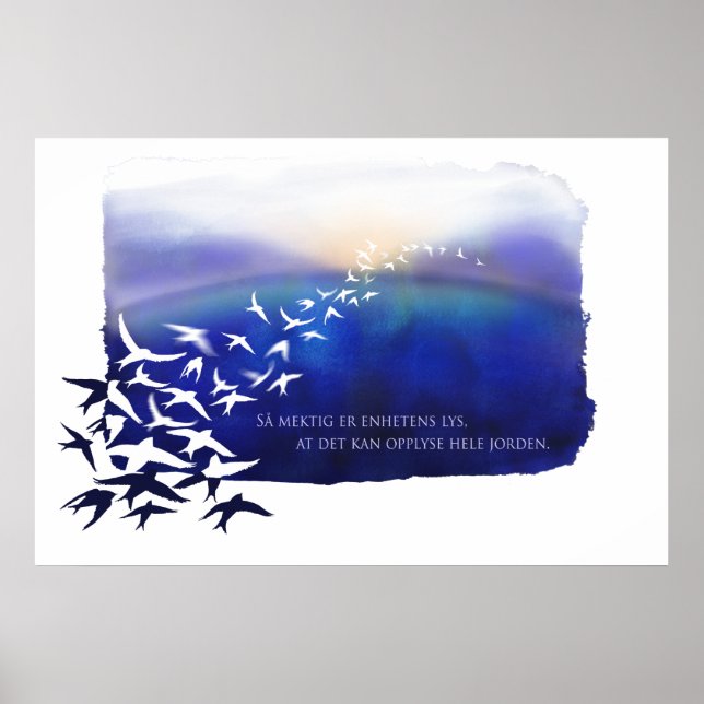 Licht der Einheit (Norwegisch) Poster (Vorne)