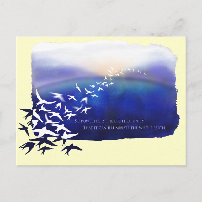 Licht der Einheit Postkarte (Vorderseite)