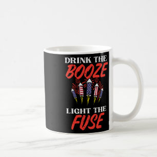 Licht der Sicherung Feuerwerk lustig 4. Juli. Kaffeetasse